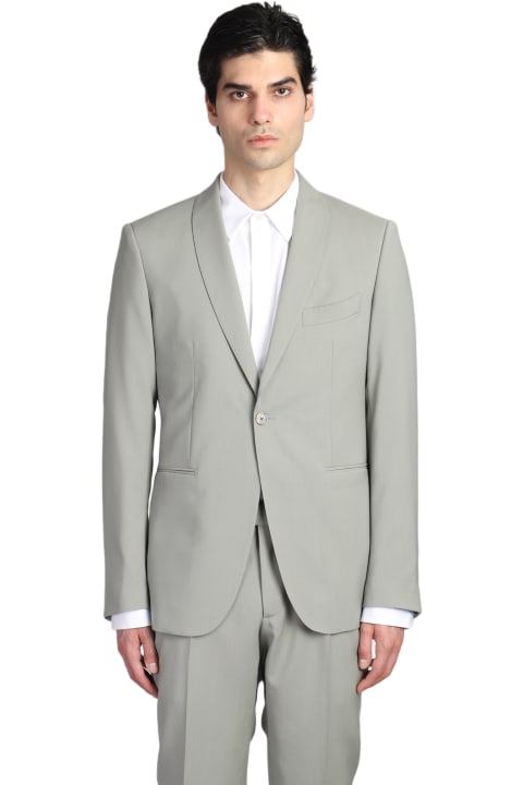 Suits for Men Santaniello Dress In Green Wool