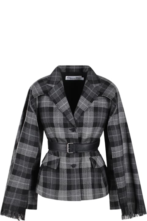Dior Coats & Jackets for Women Dior Checked Blazer