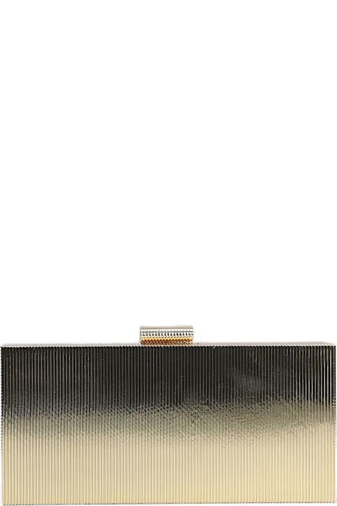retrofete for Women retrofete Milo Clutch In Gold Metal Alloy
