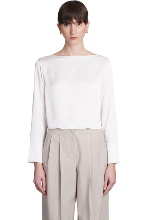 Theory Topwear for Women Theory Blouse In White Triacetate