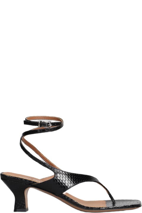 Paris Texas Sandals for Women Paris Texas Portofino Sandals In Black Leather
