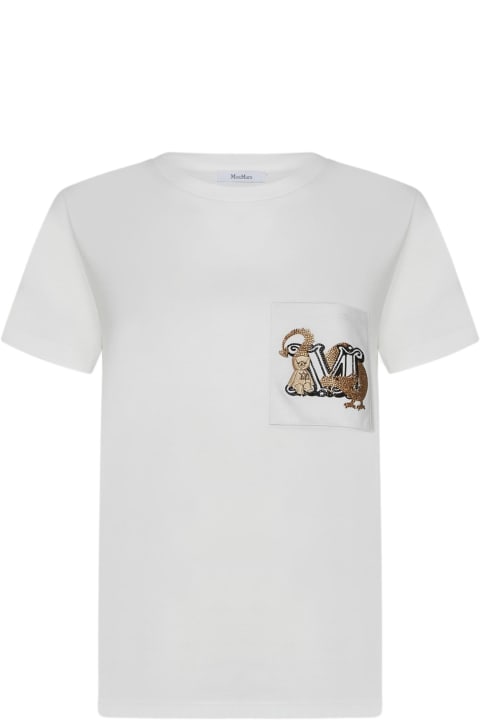 Topwear for Women Max Mara Elmo Logo Cotton T-shirt