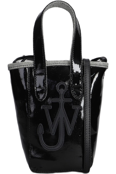 J.W. Anderson Totes for Men J.W. Anderson Belt Tote Shoulder Bag In Black Cotton