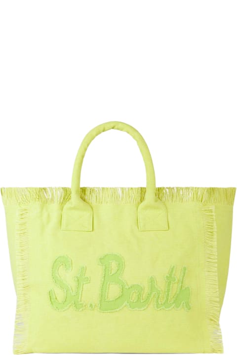 Homeware MC2 Saint Barth Vanity Light Green Canvas Shoulder Bag