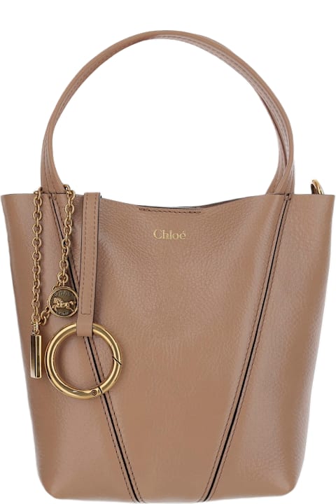 Chloé Bags for Women Chloé Chloé Spin Small Tote Bag In Grained Leather