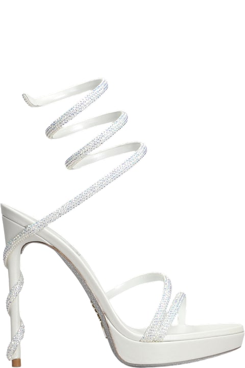 René Caovilla Sandals for Women René Caovilla Margot Sandals In White Leather
