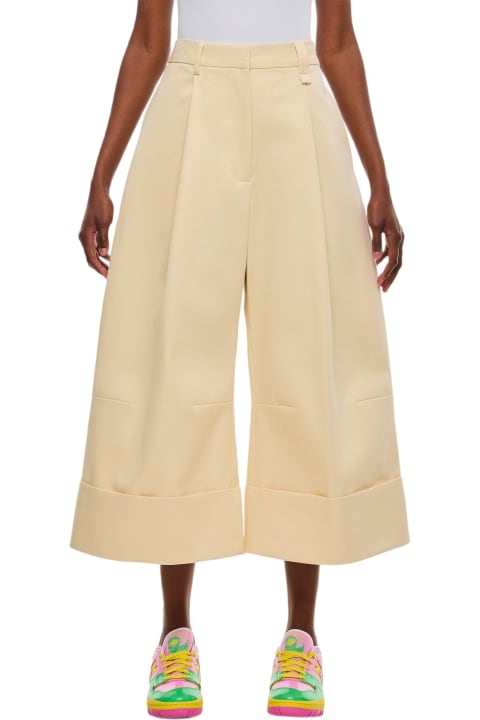 Simone Rocha Pants & Shorts for Women Simone Rocha Wide Leg Trousers W/ Cuff