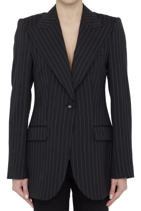 Coats & Jackets for Women Dolce & Gabbana Pinstripe Jacket