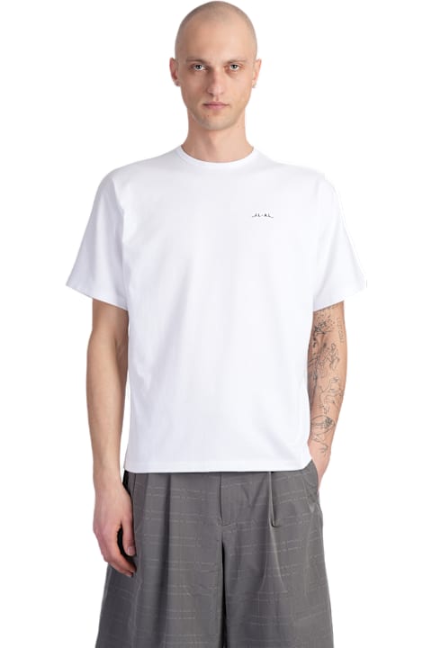 J.L-A.L Women J.L-A.L Dalma Shortsleeve T-shirt In White Cotton