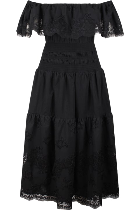 self-portrait Dresses for Women self-portrait Black Cotton Dress