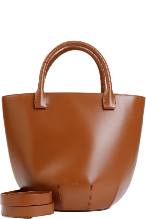 Chloé Women Chloé Leather Basket Bag