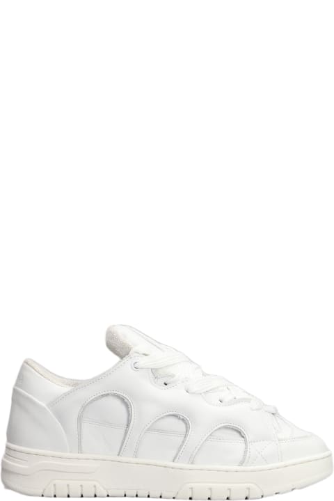 Paura for Men Paura Santha 1 Sneakers In White Leather