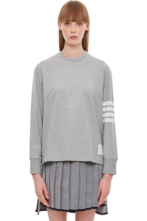 Thom Browne for Women Thom Browne Long Sleeve Rugby T-shirt
