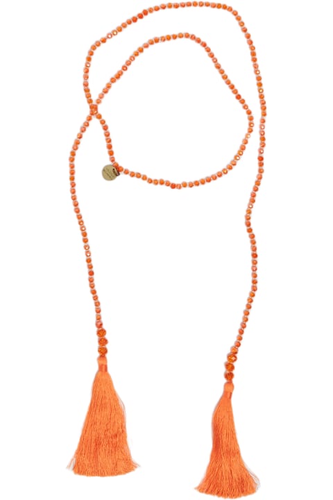 Malìparmi Necklaces for Women Malìparmi Collana Beaded Scarf Necklace