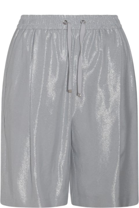 Herno Pants & Shorts for Women Herno Grey Viscose Shorts