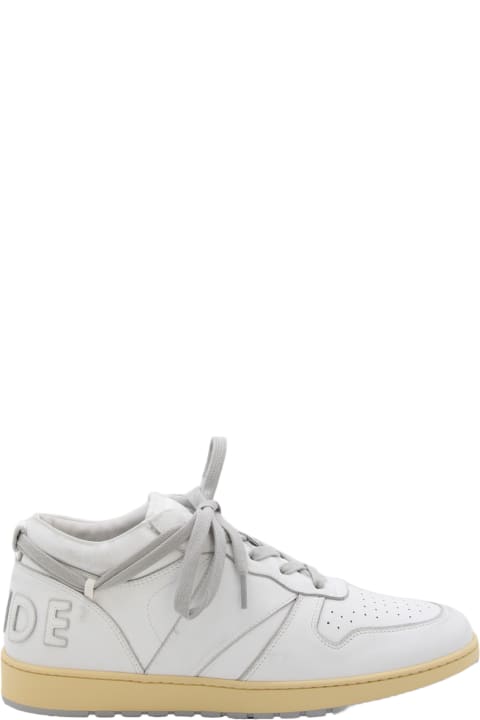 Rhude Sneakers for Men Rhude White Leather Sneakers