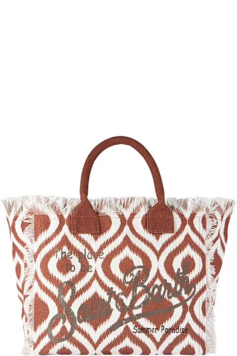Homeware MC2 Saint Barth Vanity Canvas Shoulder Bag With Ikat Print