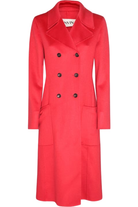 Coats & Jackets for Women Lanvin Watermelon Cashmere Long Coat