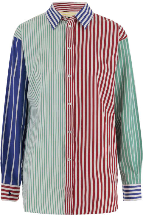 Ralph Lauren for Women Ralph Lauren Color-block Cotton Striped Shirt