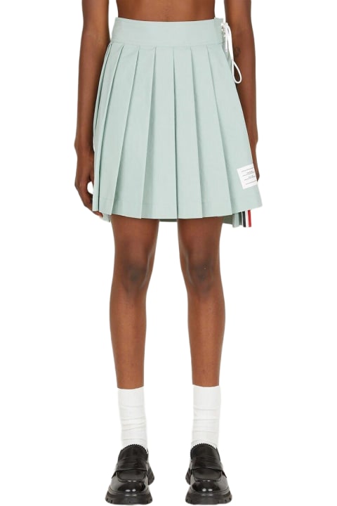 Thom Browne for Women Thom Browne Striped Pleated Mini Skirt