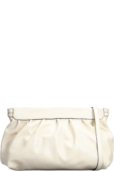 Isabel Marant Clutches for Women Isabel Marant Luz Medium Clutch In Beige Leather