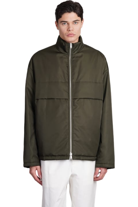 Jil Sander Coats & Jackets for Men Jil Sander Green Polyamide Blend Down Jacket