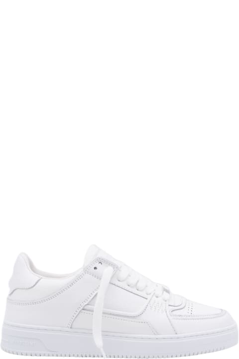 REPRESENT for Men REPRESENT White Leather Apex Tonal Sneakers