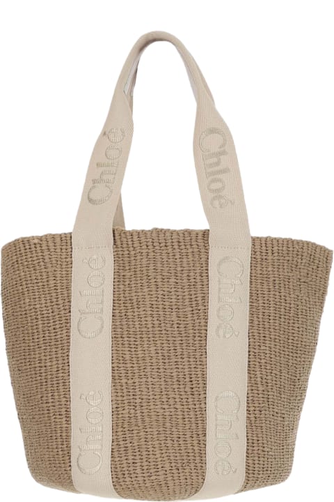 Chloé Totes for Women Chloé Large Woody Basket Bag