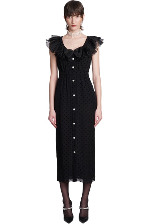 Alessandra Rich for Women Alessandra Rich Dress In Black Silk