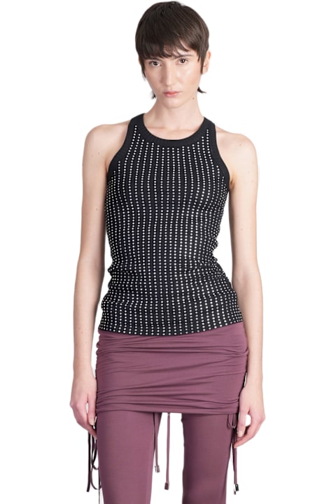 The Attico for Women The Attico Topwear In Black Cotton