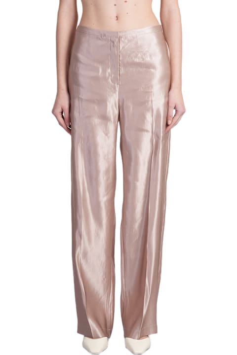Homeware Loulou Studio Sally Pants In Rose-pink Linen