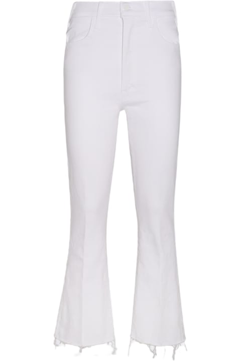 Fashion for Women Mother White Cotton The Hustler Jeans