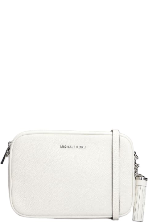 Michael Kors for Women Michael Kors Ginny Shoulder Bag In White Leather