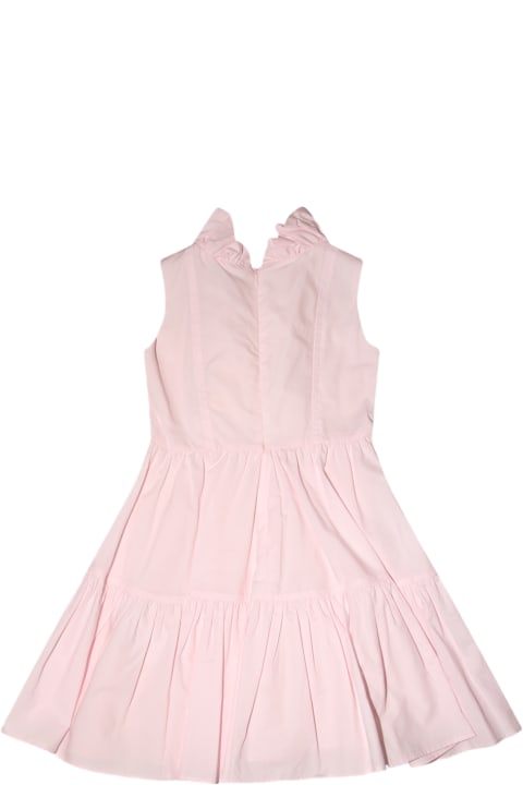 Jumpsuits for Girls Monnalisa Antique Pink Cotton Dress