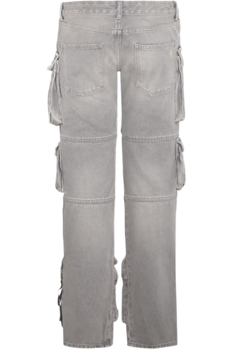 The Attico Jeans for Women The Attico Grey Cotton Essie Cargo Jeans