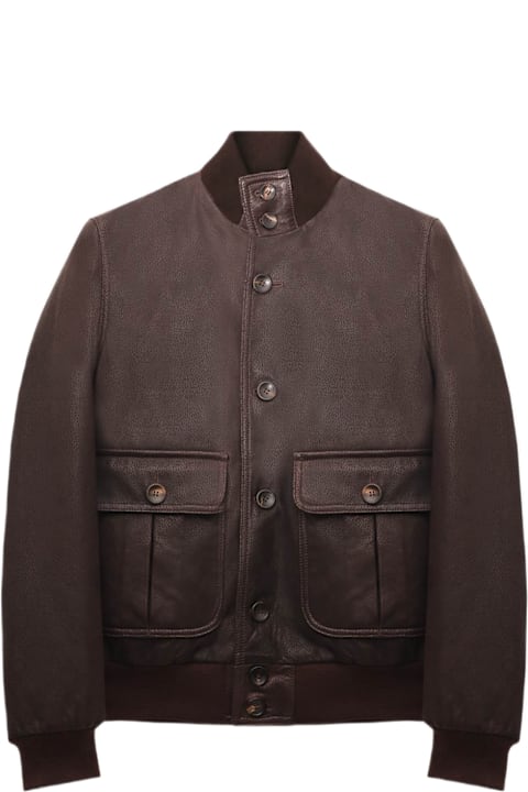Larusmiani Coats & Jackets for Men Larusmiani Newcastle Jacket Leather Jacket