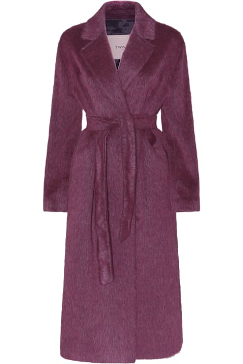 TwinSet for Kids TwinSet Purple Coat