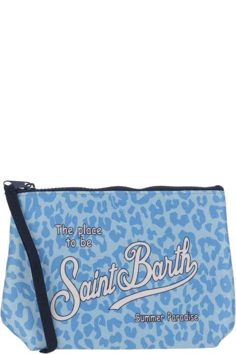 ウィメンズ MC2 Saint Barthのクラッチバッグ MC2 Saint Barth Scuba Clutch Bag With Graphic Print