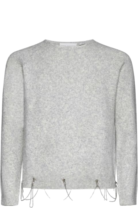 Random Identities Sweaters for Men Random Identities Chain-detail Wool-blend Sweater