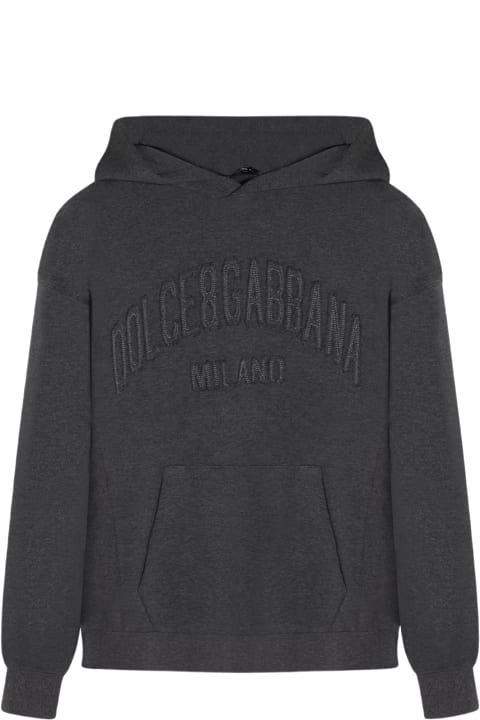 Homeware Dolce & Gabbana Grey Cotton Sweatshirt