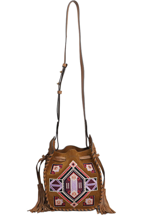 Isabel Marant for Women Isabel Marant Mini Silao Shoulder Bag In Leather Color Suede And Leather