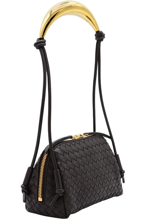 Homeware Bottega Veneta Black Leather Concert Pouch