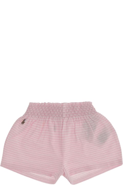ベビーガールズのセール Polo Ralph Lauren Striped Cotton Logo Short Pants