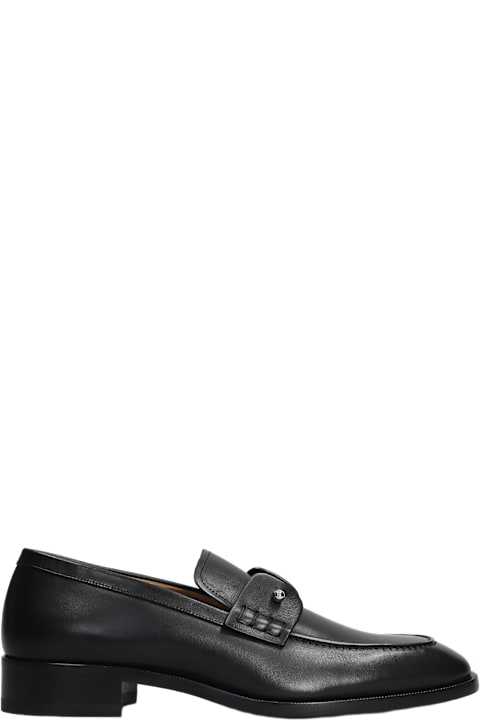 Christian Louboutin for Men Christian Louboutin Chambelimoc Loafers In Black Leather