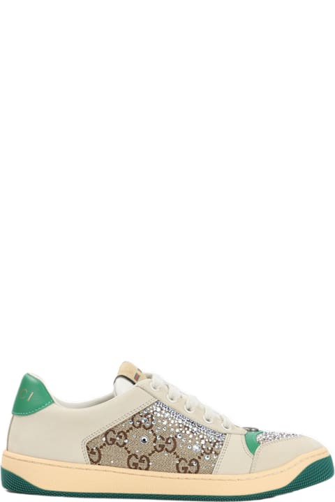 Gucci Sneakers for Women Gucci Screener Crystal Sneakers