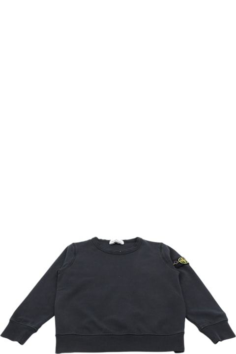 Stone Island Sweaters & Sweatshirts for Boys Stone Island Blue Cotton Sweatshirt