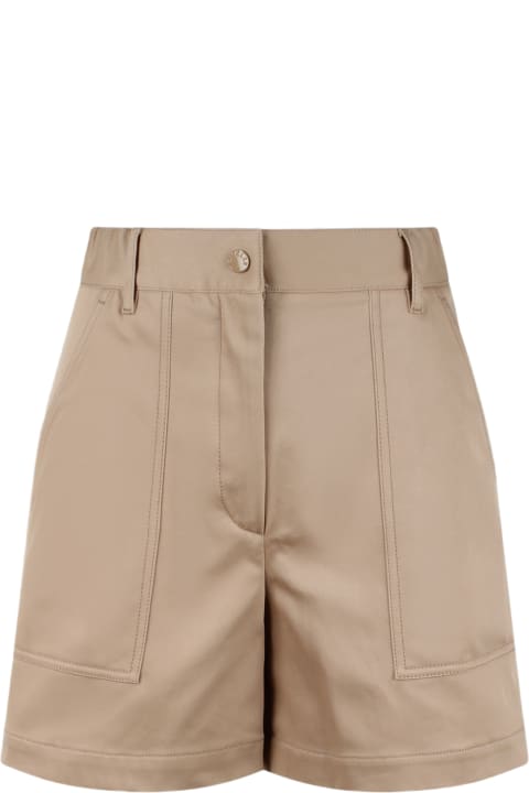Moncler Pants & Shorts for Women Moncler Gabardine Shorts