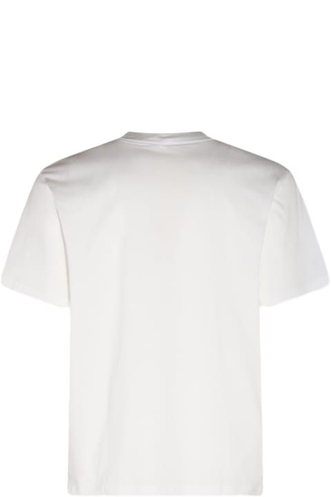 Sunnei Topwear for Men Sunnei White And Yellow Cotton T-shirt