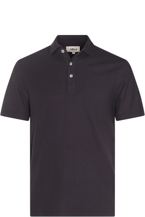 Altea Clothing for Men Altea Blue Cotton Polo Shirt