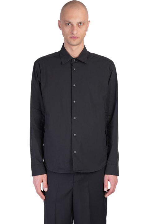 Aspesi for Men Aspesi Arch Shirt In Black Cotton